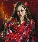 Andrew Atroshenko Canvas Paintings - Blush Rose